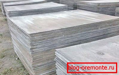 Без пресованих азбестних цементних плоча