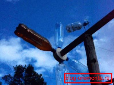 Пластична ветрењача израђена од сопствених руку
