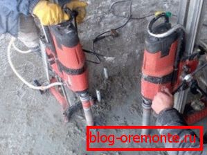 Извршите бушење у бетону пре брушења Извршите бушење у бетону пре брушења
