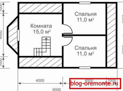 Дрвена кућа 6к9 м Дрвена кућа 6к9 м