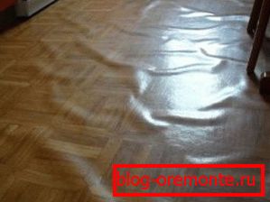 Ако материјалу није дозвољено да се лежи, онда се после постављања може појавити надувавање Ако материјалу није дозвољено да се лежи, онда се после постављања може појавити надувавање