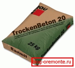 Пакирани суви бетон