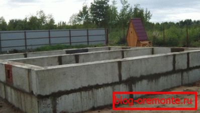 Изготовления основания из блоков ПБС Изготовления основания из блоков ПБС