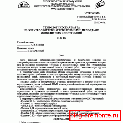 Мапа бетонског загревања (почетна страна)