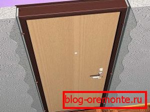 Илустративни пример оквира врата унутрашња врата како инсталирати