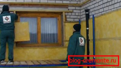 Уградња минералне вуне између профила