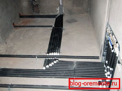 Постављање полипропиленских цеви на топли под