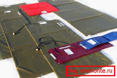 На слици је приказан низ термомата за рад са бетонским површинама. На слици је приказан низ термомата за рад са бетонским површинама.