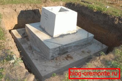 На фотографији - темељ за инсталацију На фотографији - темељ за инсталацију
