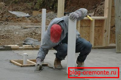 На слици - површина се може изравнати само пре постављања.