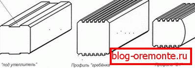 На слици су приказани три најчешћа типа дрвених греда.