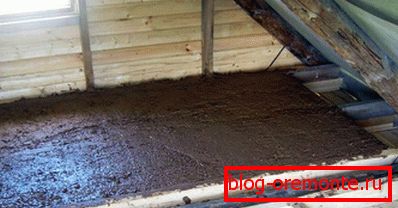 Загревање плафона са пиљевином у приватној кући
