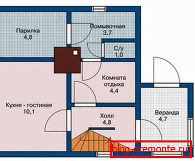 У приземљу куће се налази купатило У приземљу куће се налази купатило
