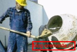 Када кувате у бетонском миксеру, можете израчунати однос у лопатама