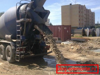 Испорука бетона у миксеру Испорука бетона у миксеру