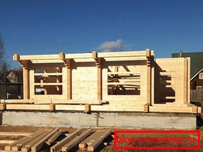 Процес постављања носних зидова дрвне грађе Процес постављања носних зидова дрвне грађе