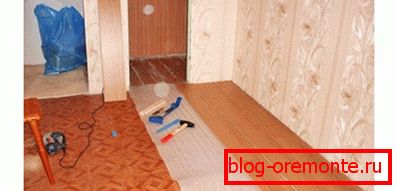 Процес полагања ламината