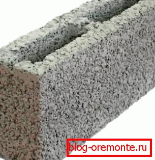 Блатобран блок од шупљег лагног агрегата. Блатобран блок од шупљег лагног агрегата.