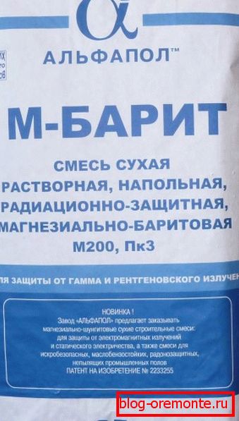 Изградња смеше са БаСО4 Изградња смеше са БаСО4