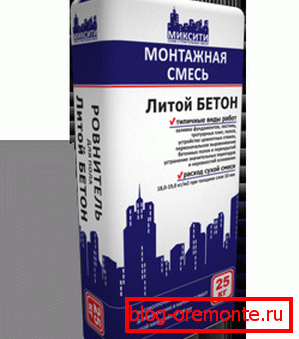 Сува мешавина за припрему ливеног бетона