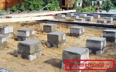 Пиле темељ за газиран бетонски оквир