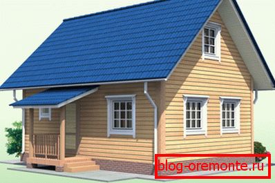 Типовой 3Д кућа са поткровљем Типовой 3Д кућа са поткровљем