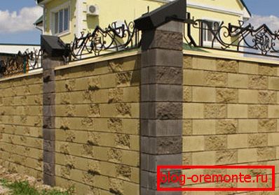 Бетон блок ограда Бетон блок ограда