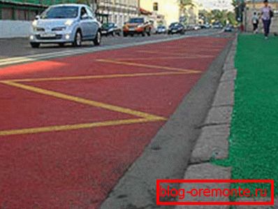 Обојени асфалт ретко долази због високих трошкова. Обојени асфалт ретко долази због високих трошкова.