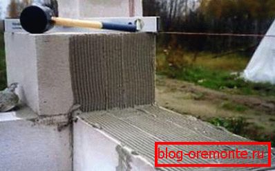 Постављање блокова пене