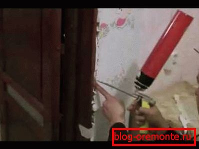 Запениваем јаз уградња двоструких унутрашњих врата видео