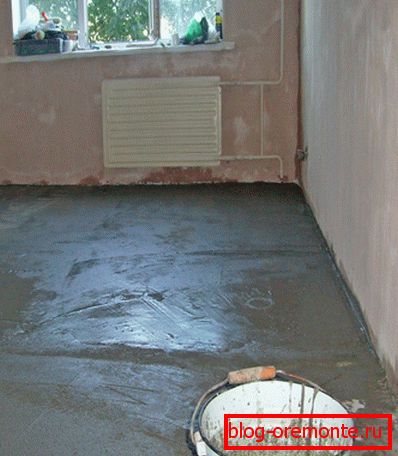 Пол из бетона