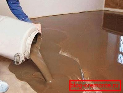 Залијевање припремљеног раствора