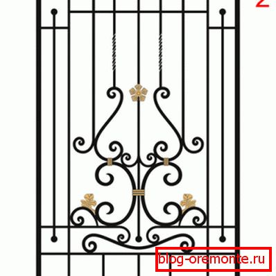 Попуњавање рама кованим елементима