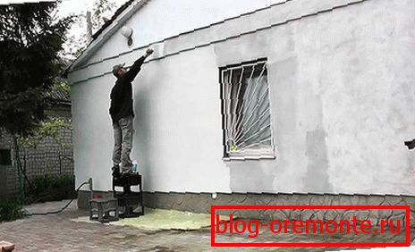 Затирка фасада